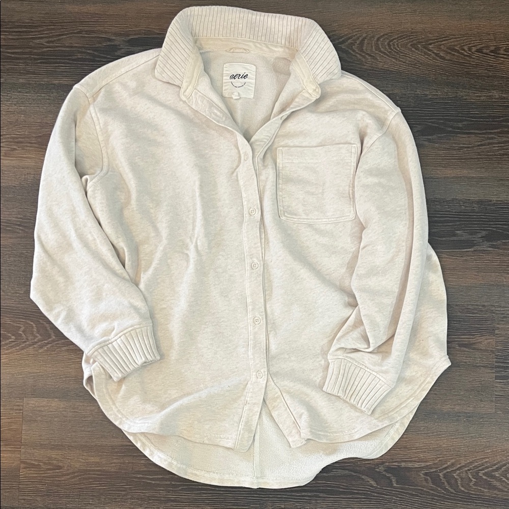 Aerie Off-White Oversized Sweater